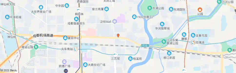 成都火车南站东路东_公交站地图_成都公交_妙搜公交查询2025