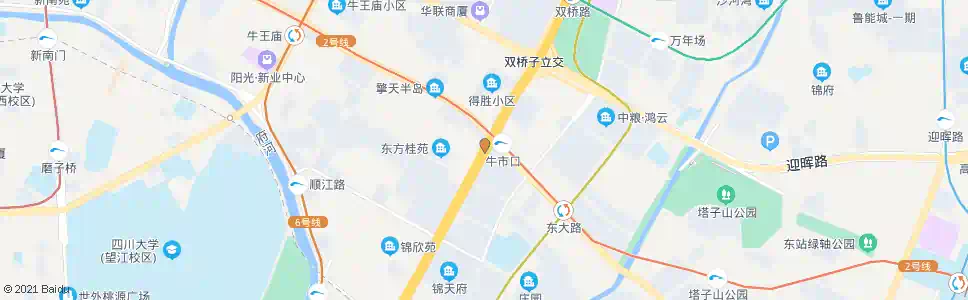 成都二环牛市口_公交站地图_成都公交_妙搜公交查询2025
