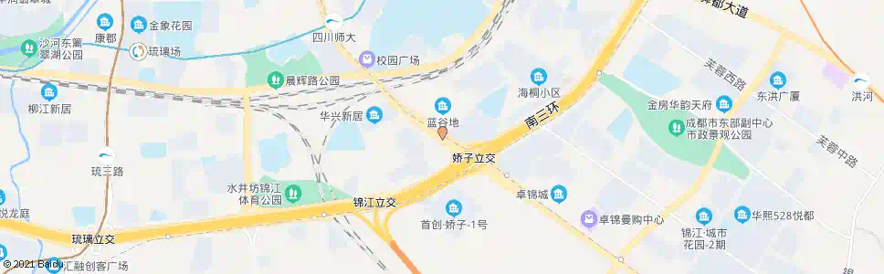 成都三环路羊犀立交桥西_公交站地图_成都公交_妙搜公交查询2025
