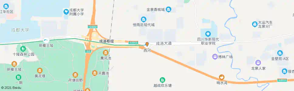 成都西河广场_公交站地图_成都公交_妙搜公交查询2025