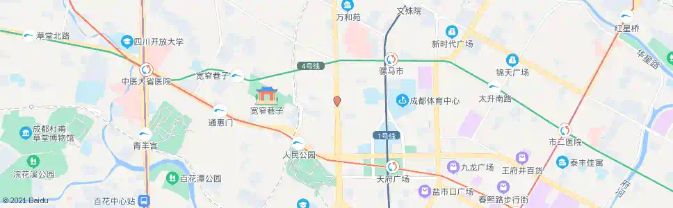 成都商业街口_公交站地图_成都公交_妙搜公交查询2025