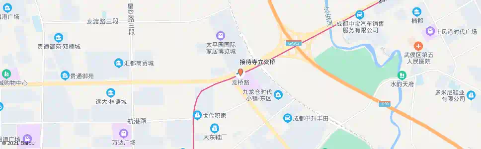 成都龙桥站_公交站地图_成都公交_妙搜公交查询2025