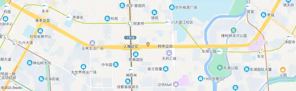 成都人南立交东站_公交站地图_成都公交_妙搜公交查询2025