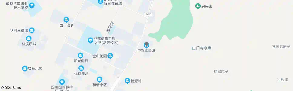 成都中粮御岭湾_公交站地图_成都公交_妙搜公交查询2025