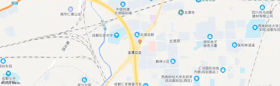 成都龙潭寺三环立交桥东_公交站地图_成都公交_妙搜公交查询2025