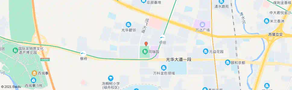 成都光华东三路光华北四路口_公交站地图_成都公交_妙搜公交查询2025