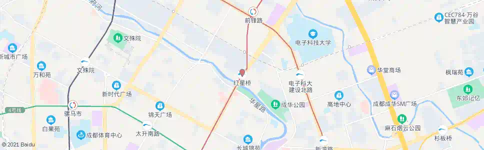 成都红星桥站_公交站地图_成都公交_妙搜公交查询2025