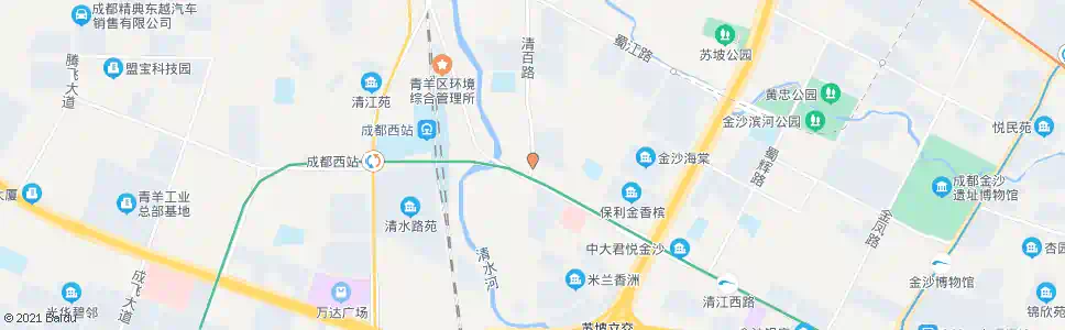成都清波农贸市场_公交站地图_成都公交_妙搜公交查询2025