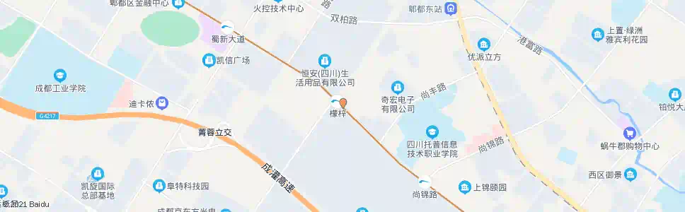 成都天健路西区大道口_公交站地图_成都公交_妙搜公交查询2025