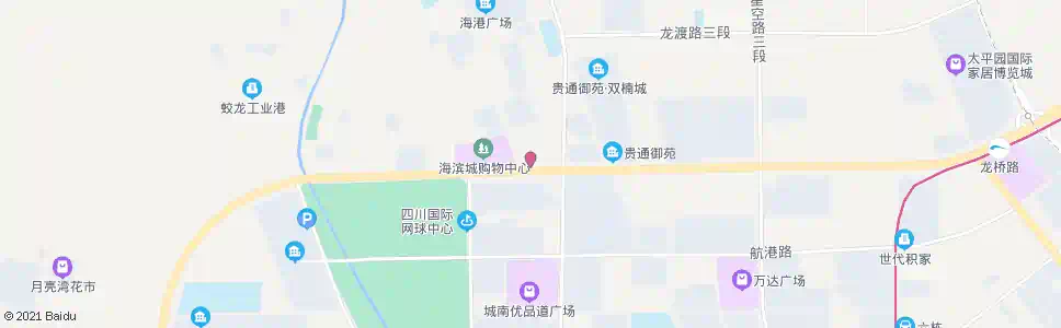 成都蛟龙港海滨广场_公交站地图_成都公交_妙搜公交查询2025