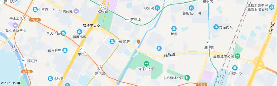 成都五桂桥北路南_公交站地图_成都公交_妙搜公交查询2025