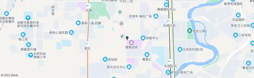 成都益州大道天府四街口_公交站地图_成都公交_妙搜公交查询2025