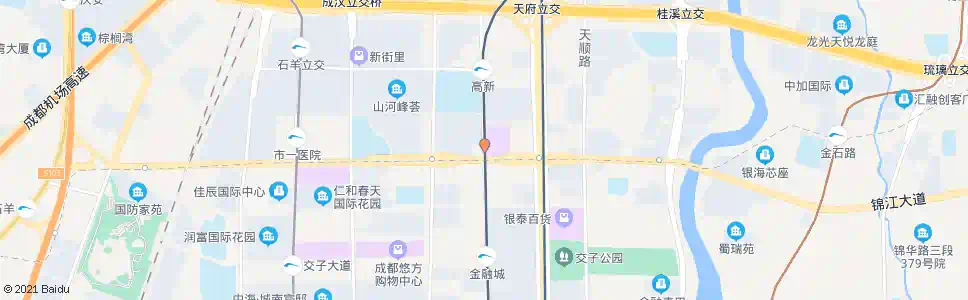 成都天晖路_公交站地图_成都公交_妙搜公交查询2025