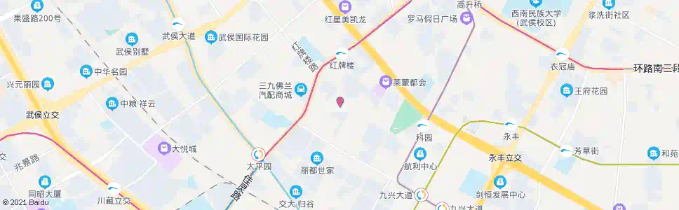 成都第三十八中学_公交站地图_成都公交_妙搜公交查询2025