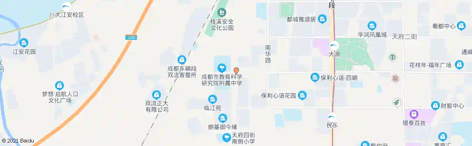 成都天府三街乐华路口_公交站地图_成都公交_妙搜公交查询2025