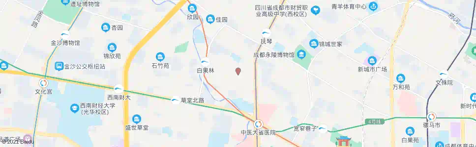 成都银杏路北_公交站地图_成都公交_妙搜公交查询2025