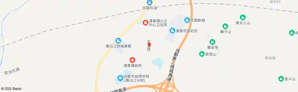 成都清泉场站_公交站地图_成都公交_妙搜公交查询2025