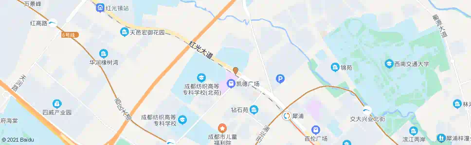 成都红光大道泰山大道口_公交站地图_成都公交_妙搜公交查询2025