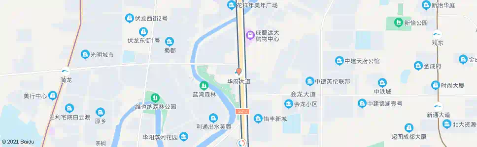 成都地铁华府大道站_公交站地图_成都公交_妙搜公交查询2025