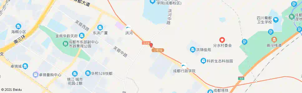 成都洪河大道口_公交站地图_成都公交_妙搜公交查询2025