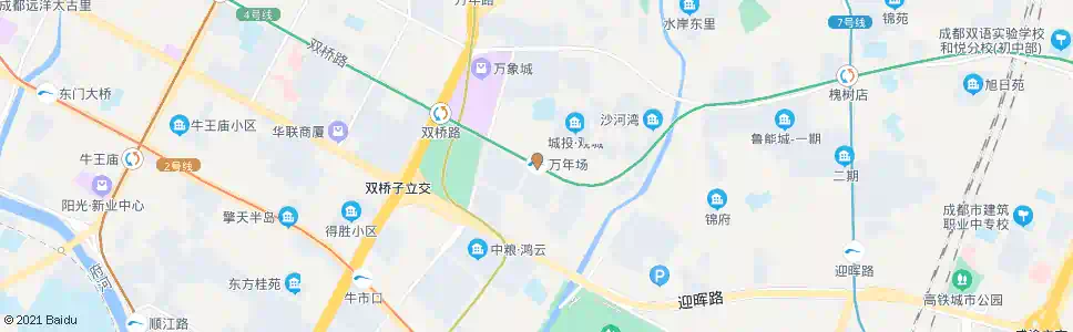 成都地铁万年场站_公交站地图_成都公交_妙搜公交查询2025