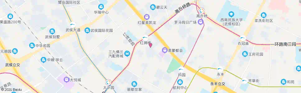 成都长城西一路_公交站地图_成都公交_妙搜公交查询2025