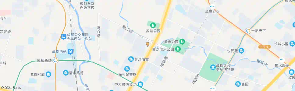 成都西三环路二段外侧_公交站地图_成都公交_妙搜公交查询2025