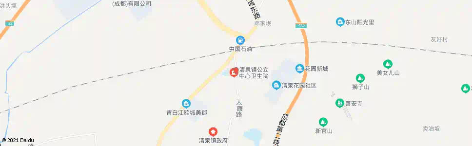 成都清泉公立卫生院_公交站地图_成都公交_妙搜公交查询2025