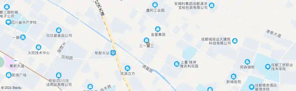 成都港大路港通北二路口_公交站地图_成都公交_妙搜公交查询2025