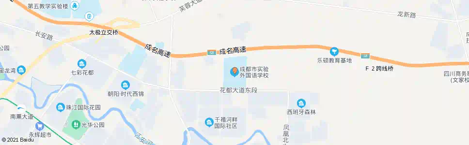 成都外国语实验学校_公交站地图_成都公交_妙搜公交查询2025