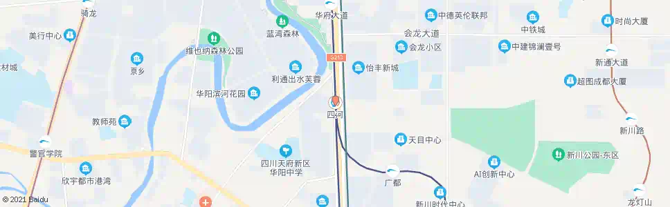 成都地铁四河站_公交站地图_成都公交_妙搜公交查询2025