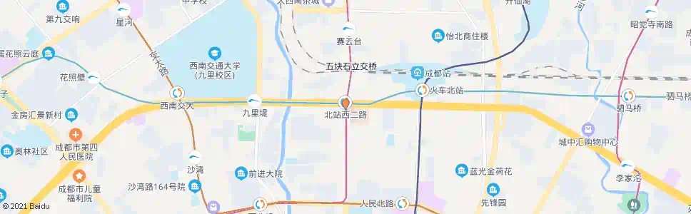成都柳河西路北_公交站地图_成都公交_妙搜公交查询2025