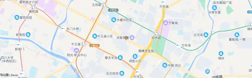 成都双桥子_公交站地图_成都公交_妙搜公交查询2025