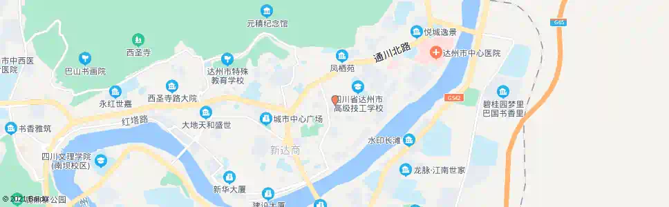 达州张家湾(区政府家属院)_公交站地图_达州公交_妙搜公交查询2025