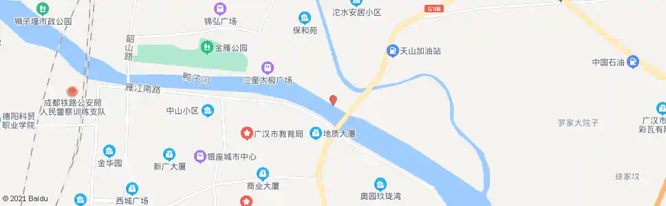 德阳新金雁大桥_公交站地图_德阳公交_妙搜公交查询2025