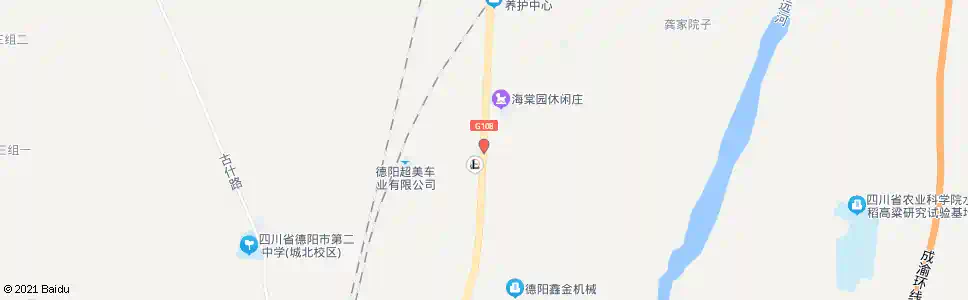 德阳城北加油站_公交站地图_德阳公交_妙搜公交查询2025