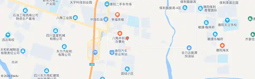德阳八角井镇_公交站地图_德阳公交_妙搜公交查询2025