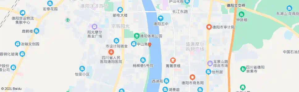 德阳岷江路大桥东_公交站地图_德阳公交_妙搜公交查询2025