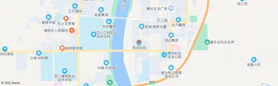 德阳南滨佳苑_公交站地图_德阳公交_妙搜公交查询2025