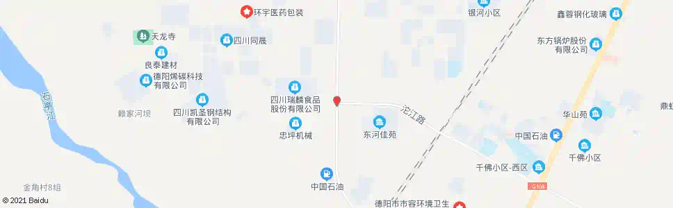 德阳沱江西路口_公交站地图_德阳公交_妙搜公交查询2025