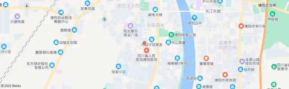 德阳二医院_公交站地图_德阳公交_妙搜公交查询2025