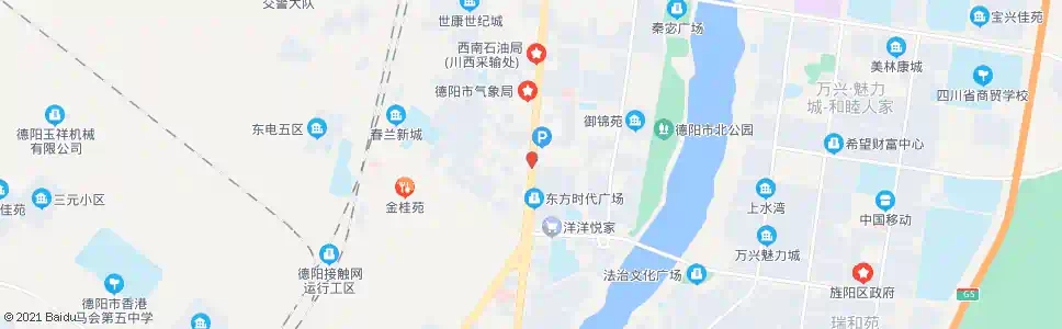德阳时代广场_公交站地图_德阳公交_妙搜公交查询2025