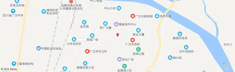 德阳东西大街宾西路口_公交站地图_德阳公交_妙搜公交查询2025