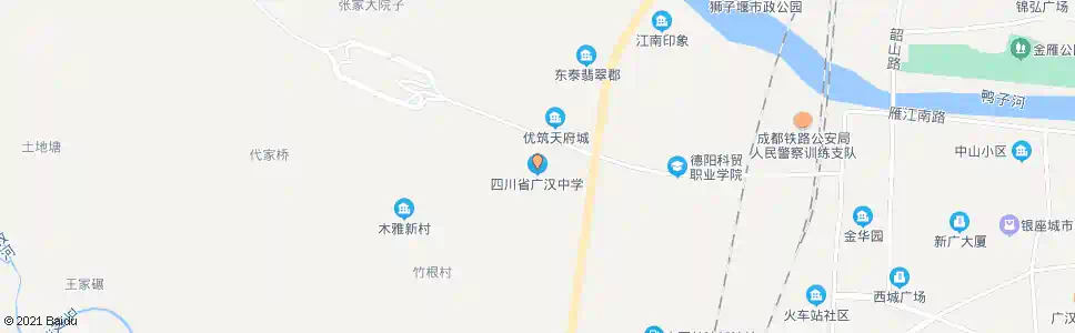 德阳广汉中学_公交站地图_德阳公交_妙搜公交查询2025