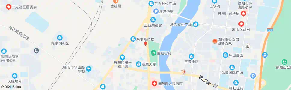 德阳东西大街小北街口_公交站地图_德阳公交_妙搜公交查询2025