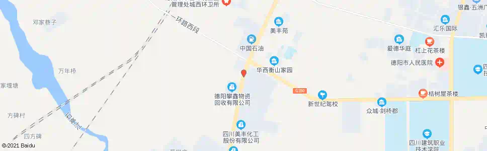 德阳华山路南段_公交站地图_德阳公交_妙搜公交查询2025