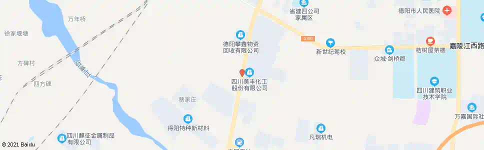 德阳四川美丰_公交站地图_德阳公交_妙搜公交查询2025