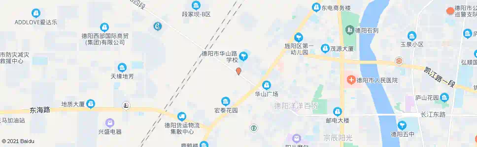 德阳华山路小学_公交站地图_德阳公交_妙搜公交查询2025