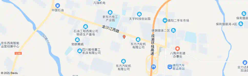 德阳东汽二号门_公交站地图_德阳公交_妙搜公交查询2025