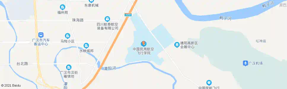 德阳飞行学院_公交站地图_德阳公交_妙搜公交查询2025